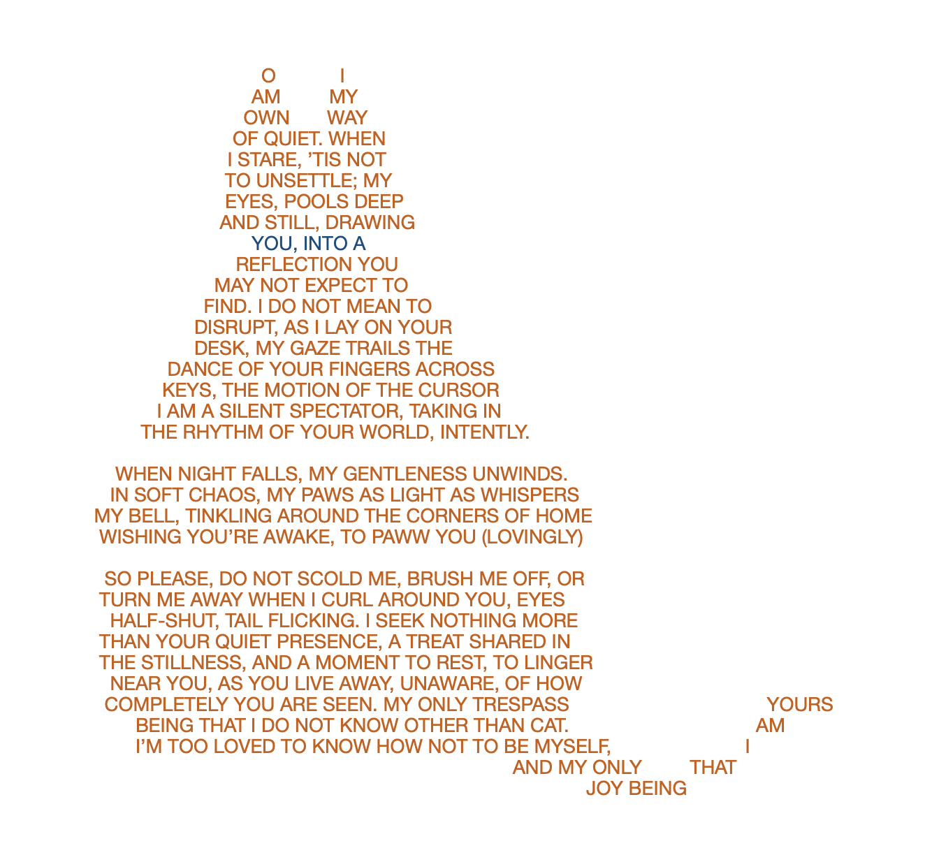 My calligram of Ginger